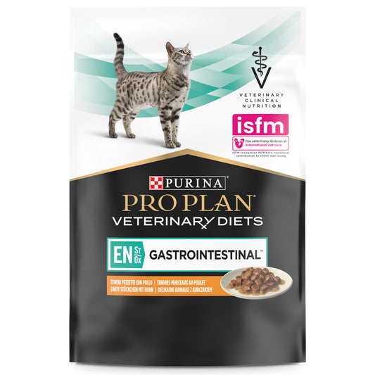 Pro Plan Veterinary Diet Gastrointestinal - Alimento em molho para gatos com problemas intestinais - Frango