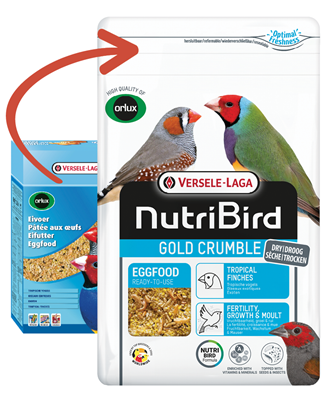 NutriBird Orlux Papa de Ovo para Aves Exóticas - Versele-Laga