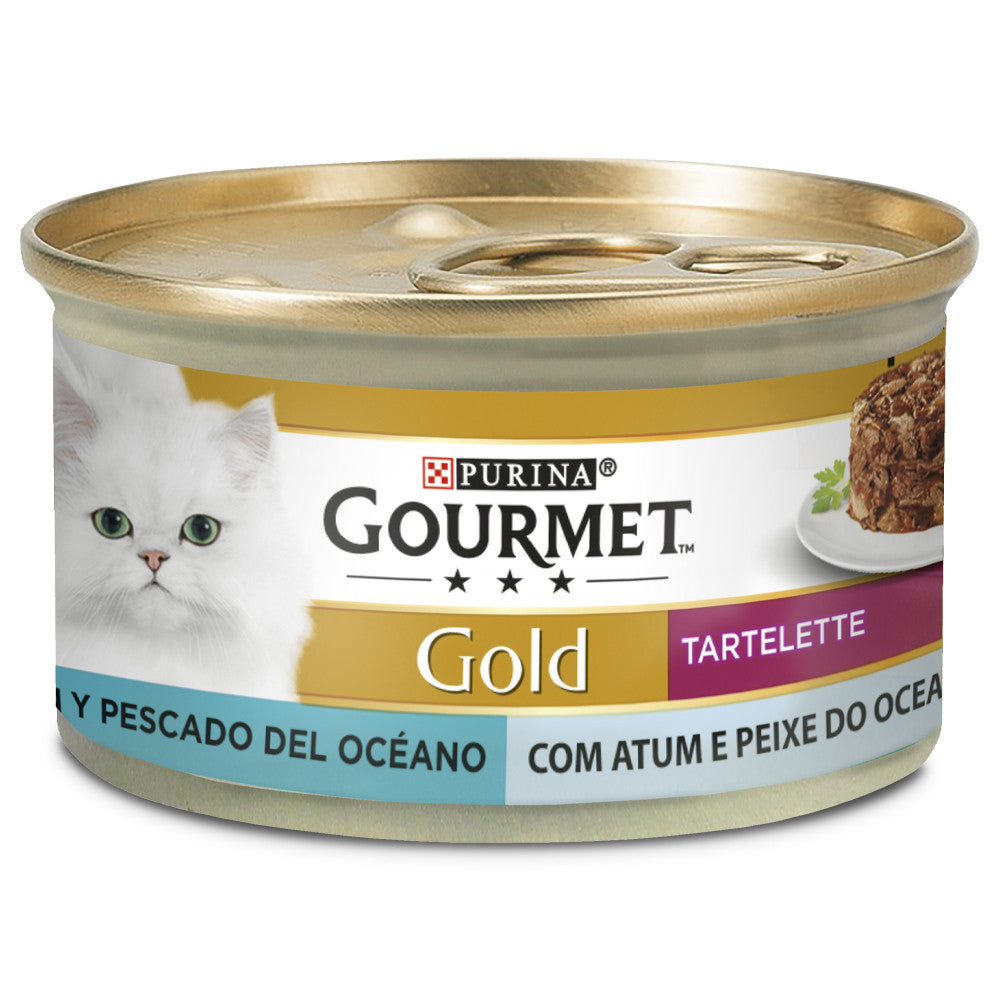Gourmet Gold Tartelette Duo - Alimento para gatos - Atum e Peixe do Oceano