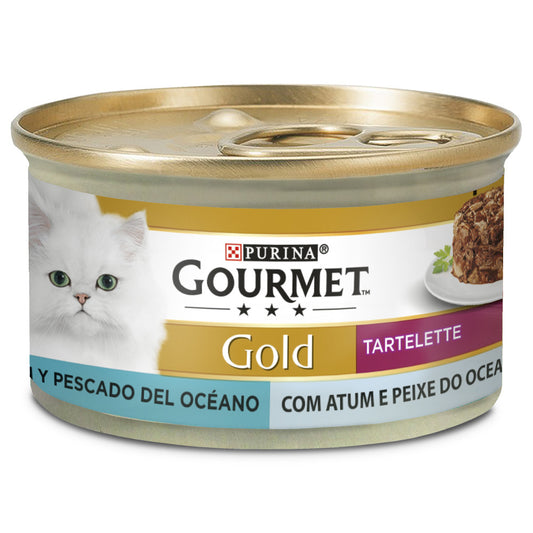 Gourmet Gold Tartelette Duo - Alimento para gatos - Atum e Peixe do Oceano