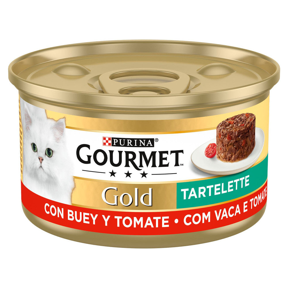 Gourmet Gold Tartelette - Alimento para gatos - Vaca e tomate