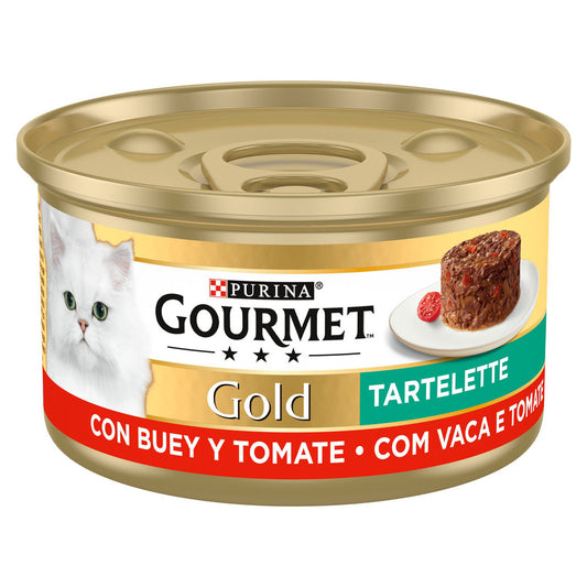 Gourmet Gold Tartelette - Alimento para gatos - Vaca e tomate