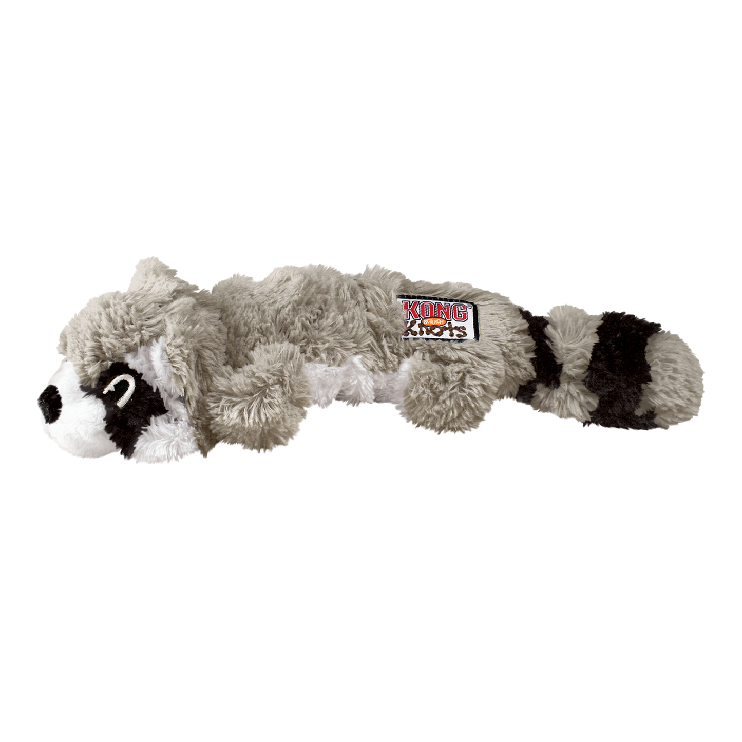Kong Knots Scrunch Guaxinim - Peluche para cão