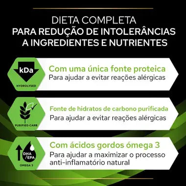 Pro Plan Veterinary Diets Hypoallergenic - Alimento dietético para cão adulto com alergias com intolerâncias