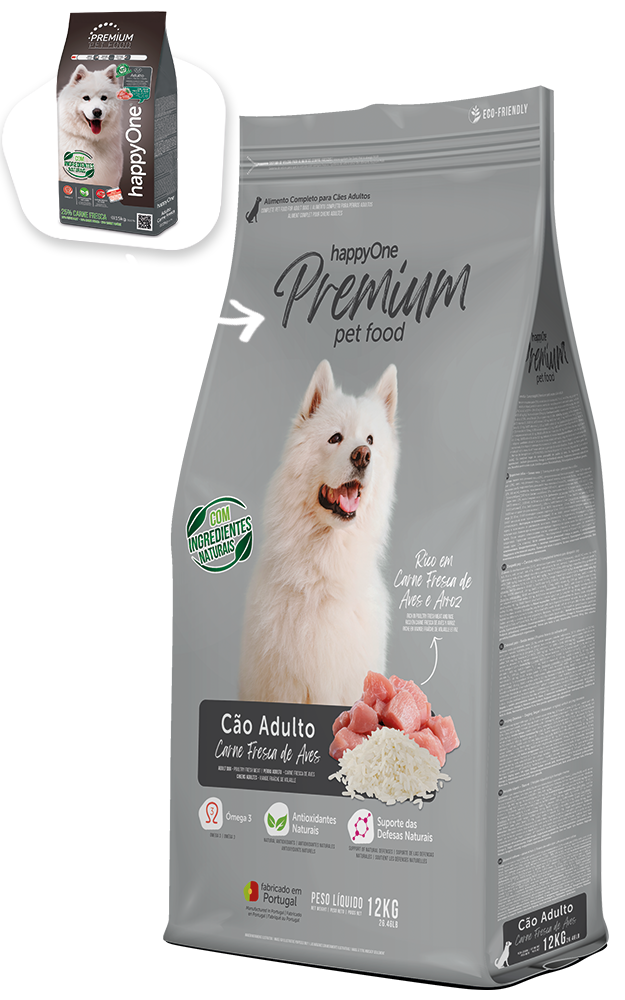 HappyOne Premium Cão Adulto - Aves