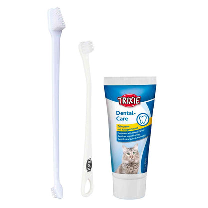 Conjunto de higiene dentária para gatos - Trixie