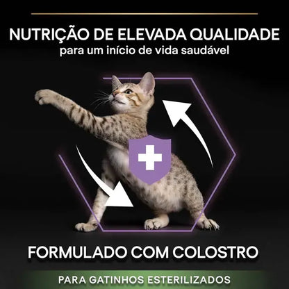 Pro Plan Sterilised Kitten Healthy Start - Ração seca para gatinhos esterilizados - Sabor a salmão