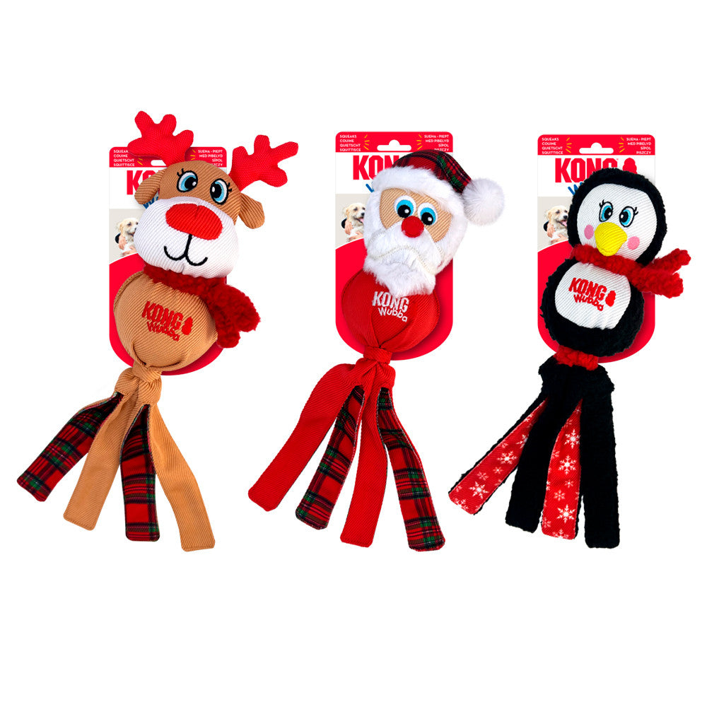 Kong Wubba Natal - Peluche para cão