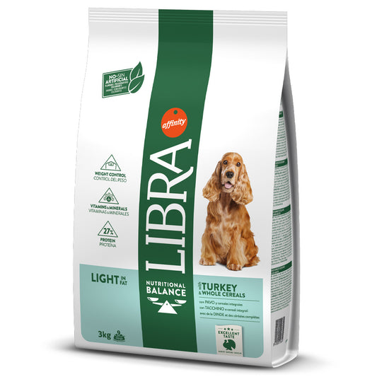 Libra Light - Ração seca para cão para controlo do peso - Sabor a Peru