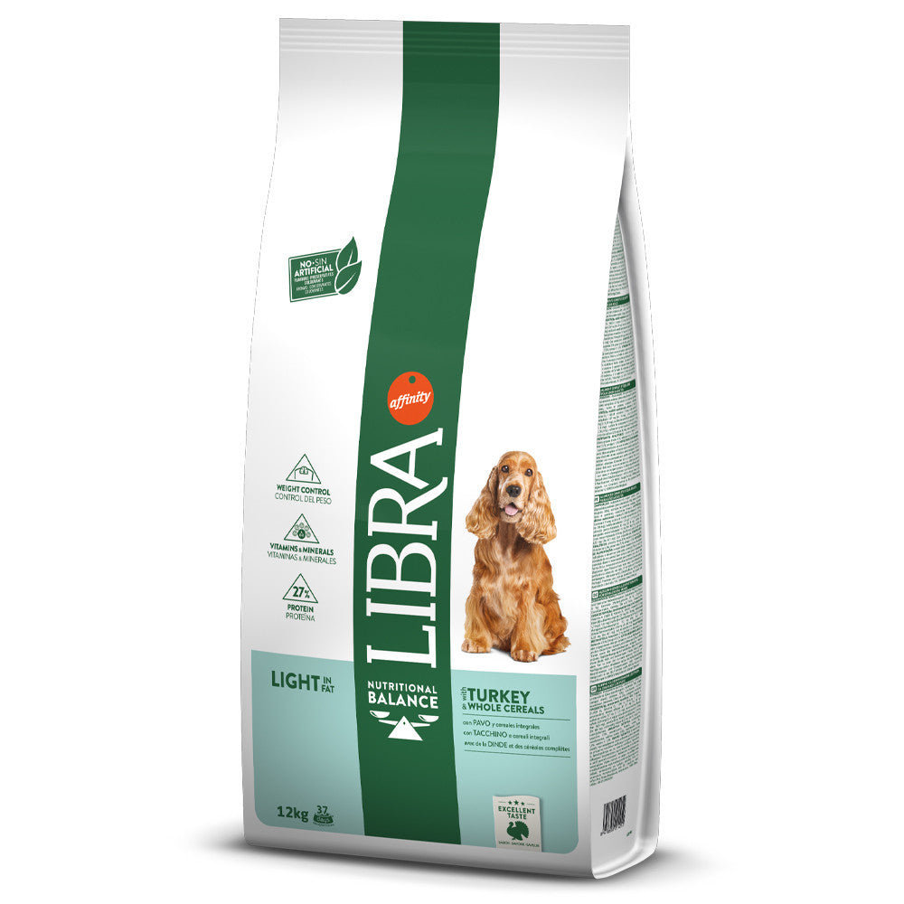 Libra Light - Ração seca para cão para controlo do peso - Sabor a Peru