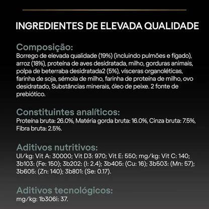 Pro Plan Sensitive Digestion Medium Adult - Ração seca para cão adulto de porte médio - Sabor a Borrego