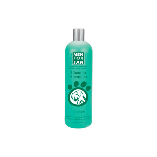 Men for San Champô para cão calmante e cicatrizante com Aloe Vera