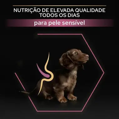 Pro Plan Sensitive Skin Small & Mini Puppy - Ração seca para cachorro de porte pequeno - Sabor a Salmão