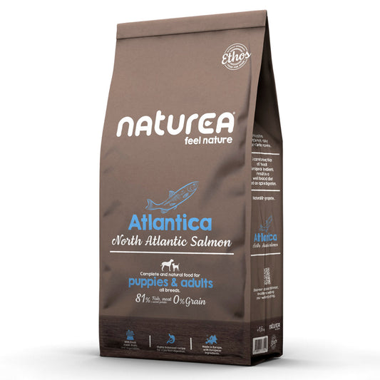 Naturea Ethos Atlantica - Ração seca para cachorro e cão adulto - Sabor a Salmão