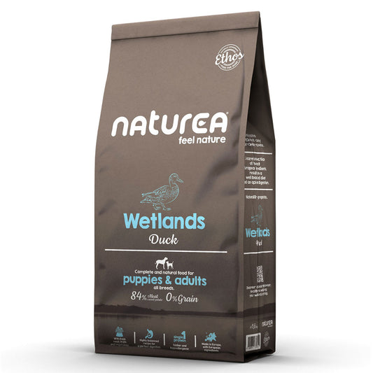 Naturea Ethos Wetlands Duck - Ração seca para cão adulto e cachorro - Pato