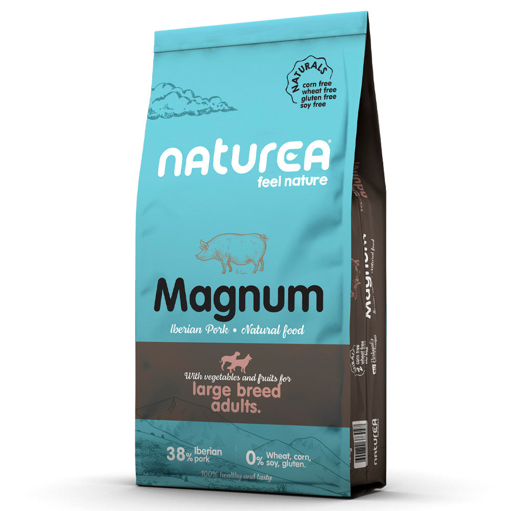 Naturea Magnum - Ração seca para cão adulto grande - Porco ibérico