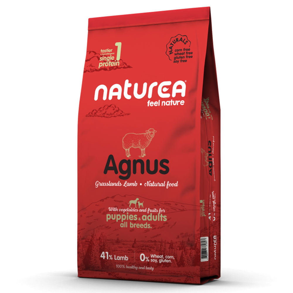 Naturea Naturals Agnus Grasslands - Ração seca para cão de todas as idades - Borrego