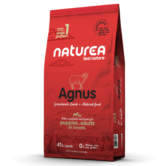 Naturea Naturals Agnus Grasslands - Ração seca para cão de todas as idades - Borrego