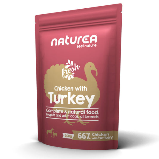 Naturea Chicken with Turkey - Alimento húmido sem cereais para cães - Frango e Peru