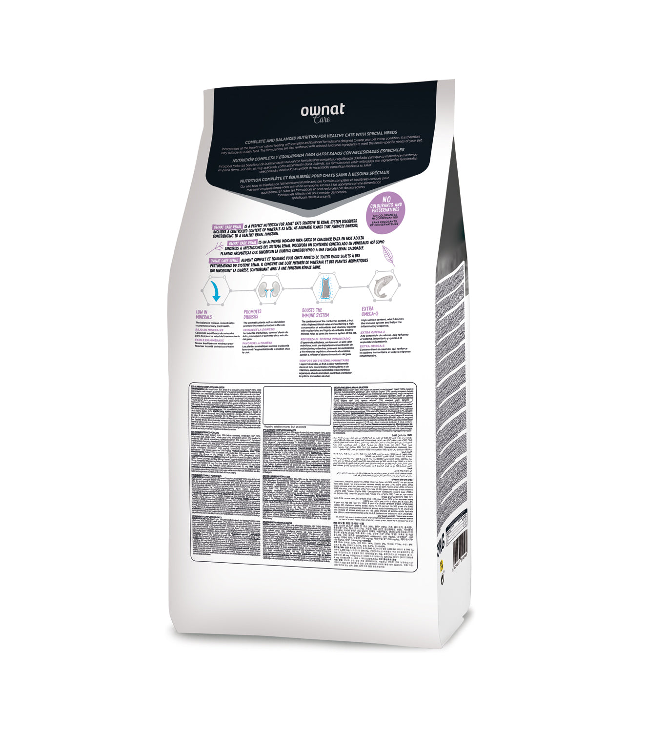 Ownat Care Renal Cat - Ração seca para gatos com problemas renais