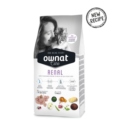 Ownat Care Renal Cat - Ração seca para gatos com problemas renais