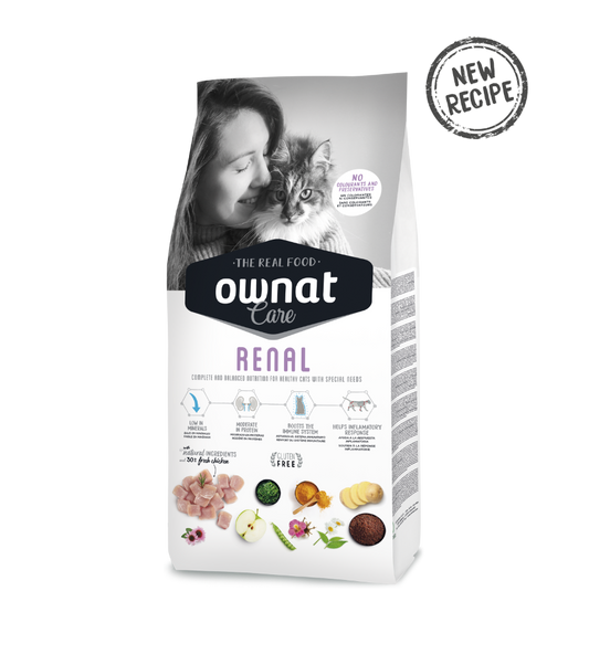 Ownat Care Renal Cat - Ração seca para gatos com problemas renais