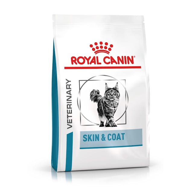 Royal Canin VET Skin & Coat - Ração seca para gatos com dermatite e queda de pelo