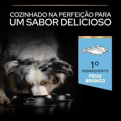 Pro Plan All Sizes Light & Sterilised Adult - Ração seca para cão adulto para controlo do peso - Sabor a Peixe Branco