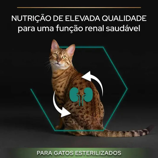 Pro Plan Sterilised Adult Renal Plus - Ração seca para gatos adultos esterilizados- Sabor a peru