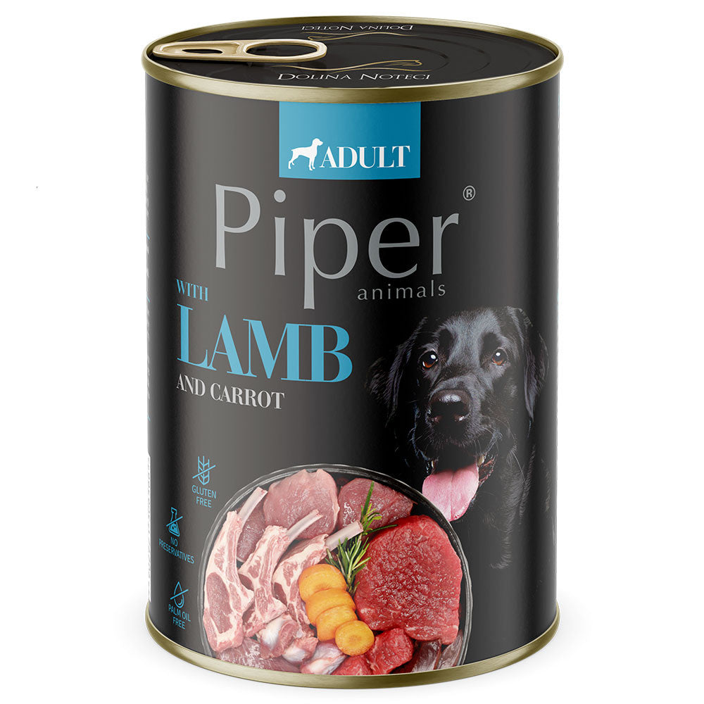Piper - Alimento húmido para cão - Sabor a Borrego e Cenouras