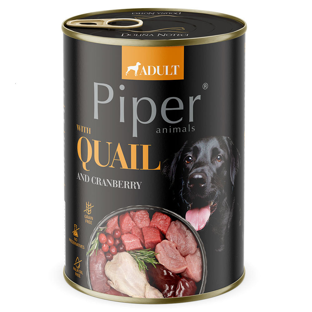 Piper - Alimento húmido para cão - Sabor a codorniz e arando