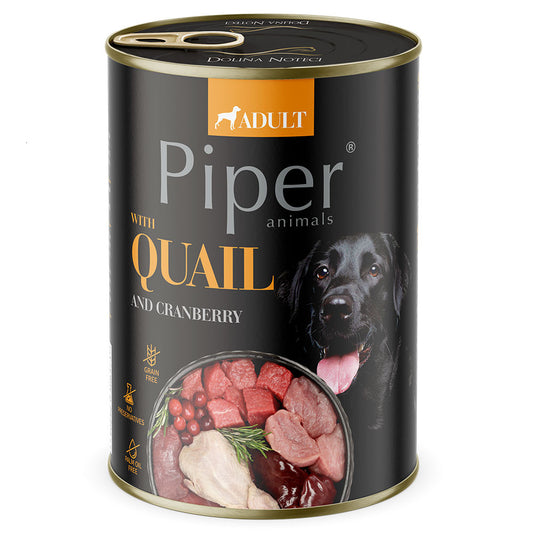 Piper - Alimento húmido para cão - Sabor a codorniz e arando