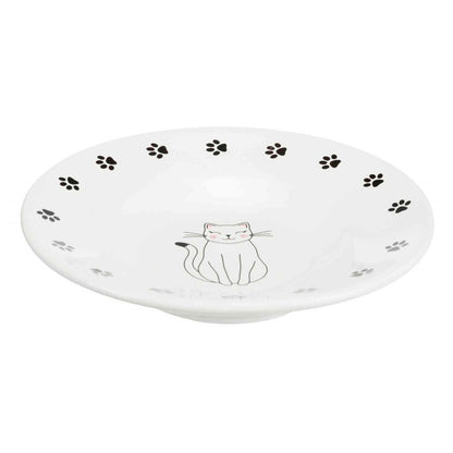 Comedouro em cerâmica para gatos com focinho curto