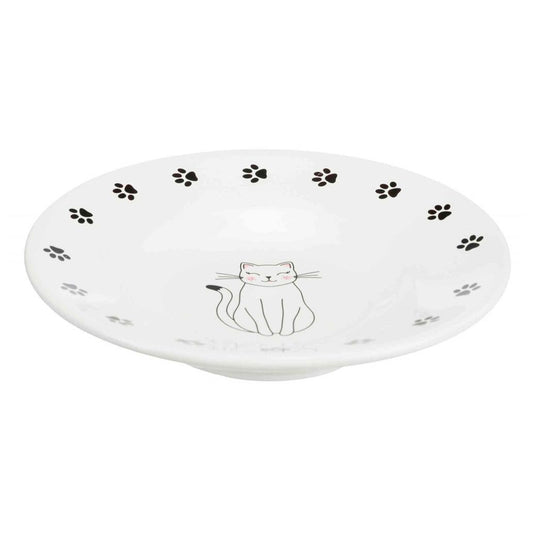 Comedouro em cerâmica para gatos com focinho curto