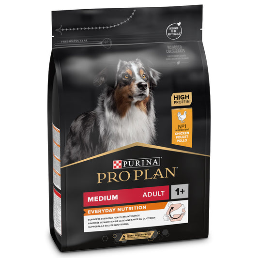Pro Plan Everyday Nutrition Medium Adult - Ração seca para cão adulto de porte médio - Sabor a Frango