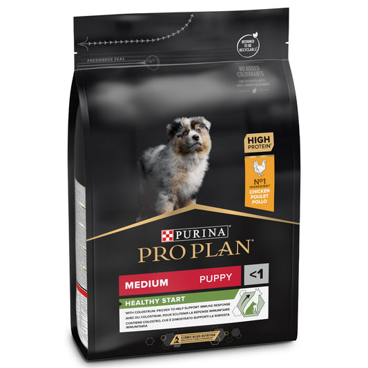Pro Plan Healthy Start Medium Puppy - Ração seca para cachorro de porte médio - Sabor a Frango