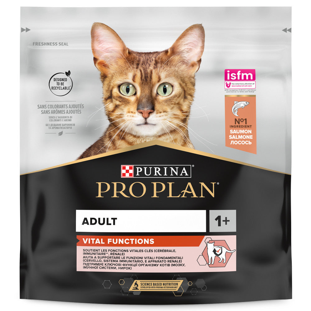 Pro Plan Vital Functions Adult - Ração seca para gatos adultos - Sabor a salmão
