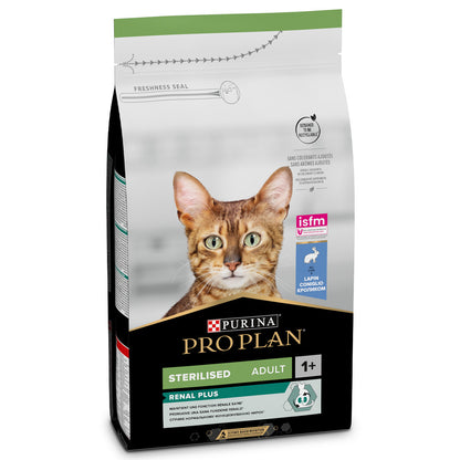 Pro Plan Sterilised Adult Renal Plus - Ração seca para gatos adultos esterilizados - Sabor a coelho