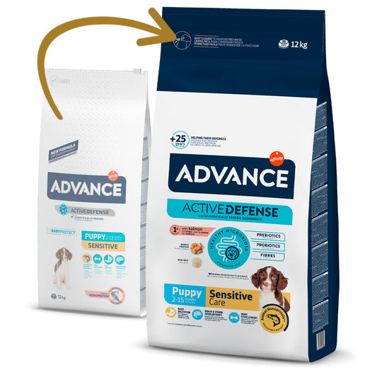 Advance Puppy Sensitive - Ração seca para cachorro - Sabor a Salmão