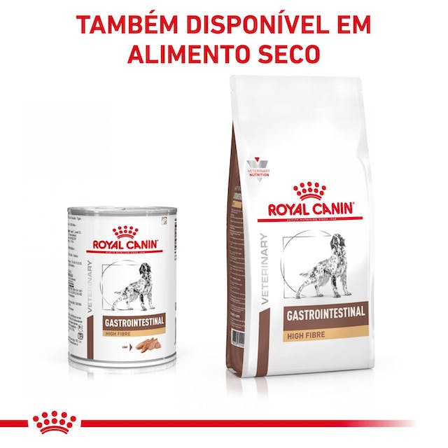 Royal Canin VET Gastrointestinal High Fibre - Alimento húmido rico em fibras para cão com problemas digestivos