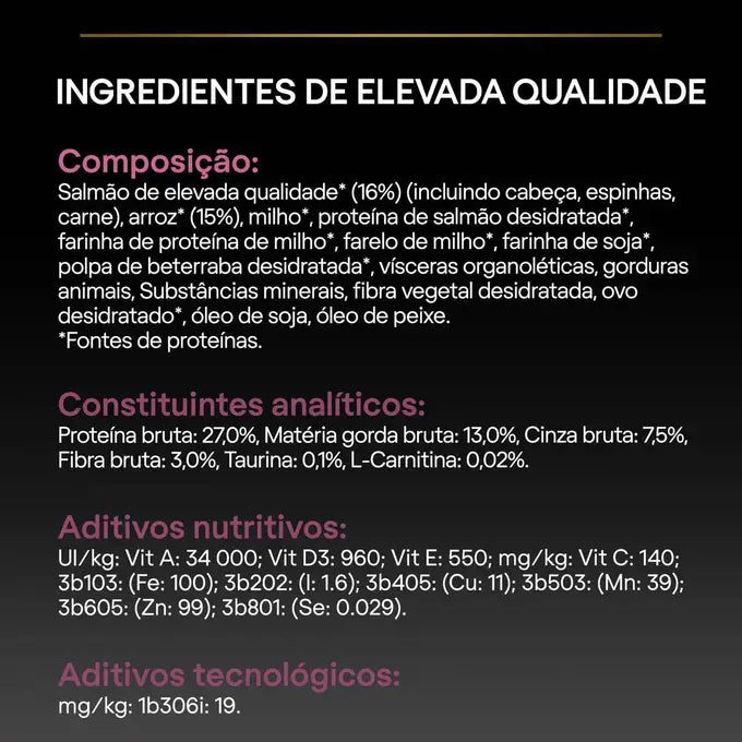 Pro Plan Sensitive Skin Large Robust Adult - Ração seca para cão adulto de porte grande - Sabor a Salmão