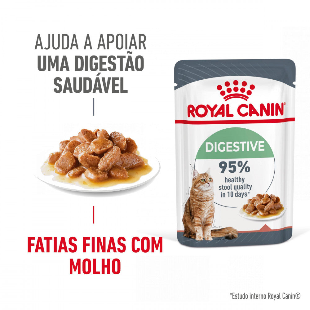 Royal Canin Digestive Care - Alimento húmido em molho para gatos com estômago sensível