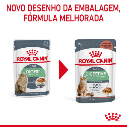 Royal Canin Digestive Care - Alimento húmido em molho para gatos com estômago sensível