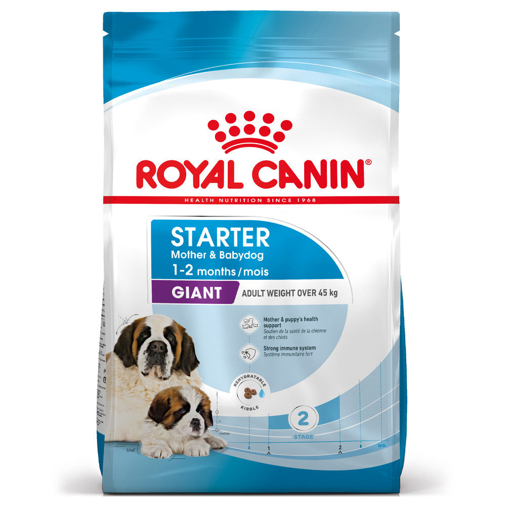 Royal Canin Starter Mother & Babydog Giant - Ração seca para cadelas gestantes/lactantes e cachorros de porte gigante até aos 2 meses