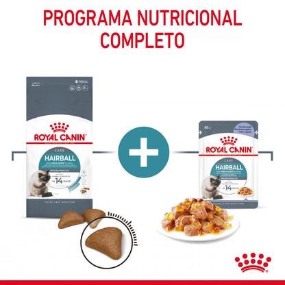 Royal Canin Hairball Care - Alimento húmido em geleia para gatos para controlo das bolas de pelo