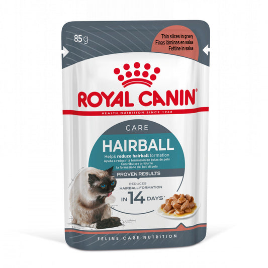 Royal Canin Hairball Care - Alimento húmido em molho para gatos para controlo das bolas de pelo