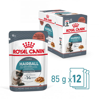 Royal Canin Hairball Care - Alimento húmido em molho para gatos para controlo das bolas de pelo