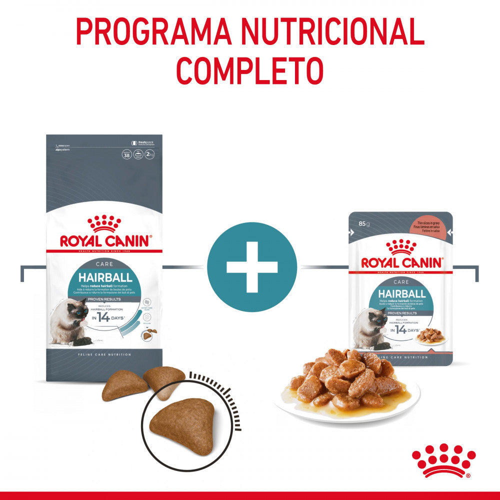 Royal Canin Hairball Care - Alimento húmido em molho para gatos para controlo das bolas de pelo
