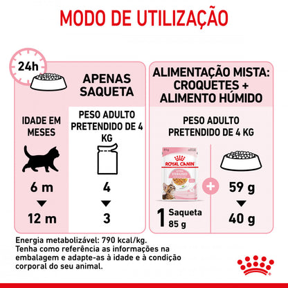 Royal Canin Kitten Sterilised - Alimento húmido em geleia para gatinhos esterilizados