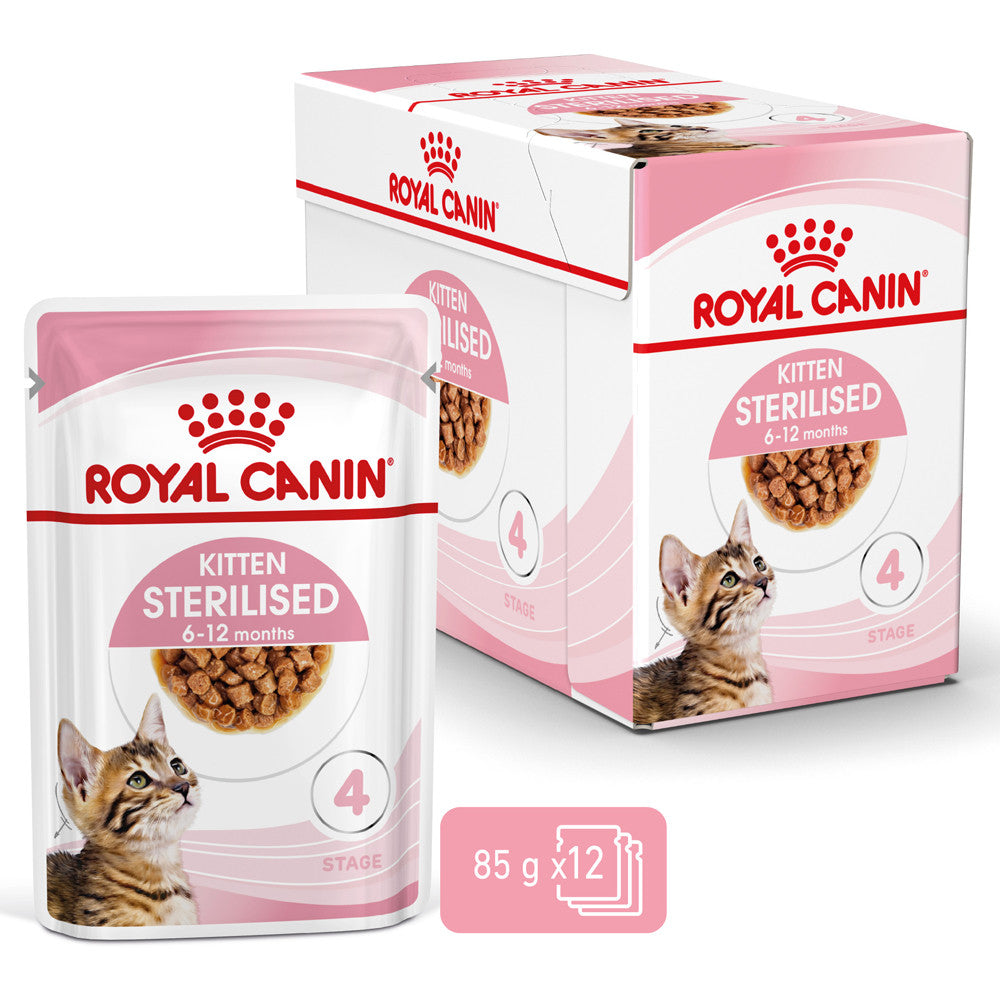 Royal Canin Kitten Sterilised - Alimento húmido em molho para gatinhos esterilizados